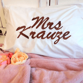 Pillow With Surname Embroidery